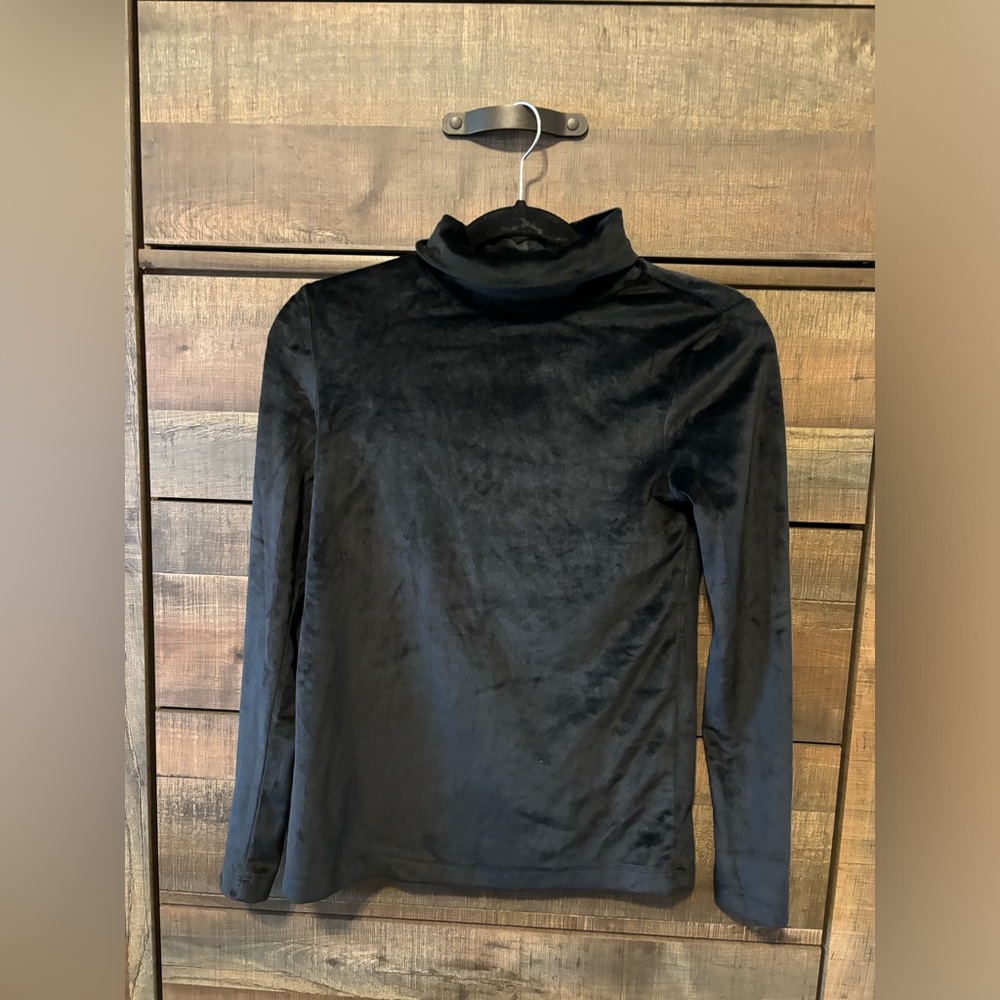 Ann Taylor velvet turtleneck sweater, NWT, black, size XSP
